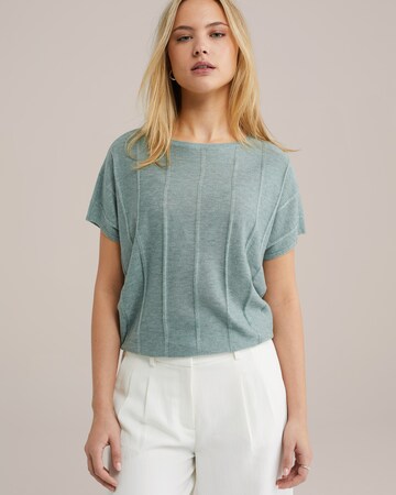 WE Fashion Sweater in Green: front
