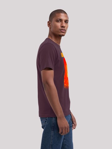 T-Shirt 'Billie Eilish Portrait' F4NT4STIC en marron