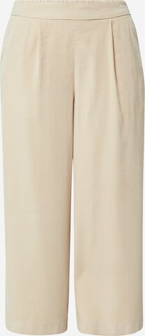 Pantaloni con pieghe di ONLY in beige: frontale