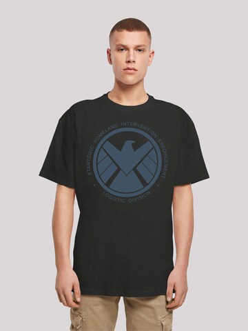 T-Shirt 'Marvel Avengers Agent Of Shield Logistics Division' F4NT4STIC en noir : devant