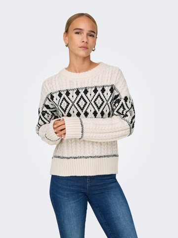 Pull-over 'ONLMarent' ONLY en blanc