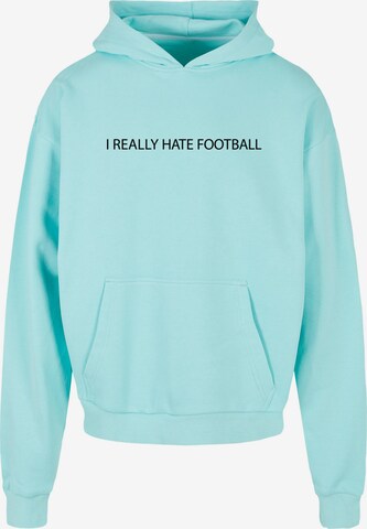 Sweat-shirt 'Hate Football' Merchcode en bleu : devant