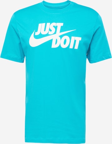 Nike Sportswear Shirt 'Swoosh' in Blue: front