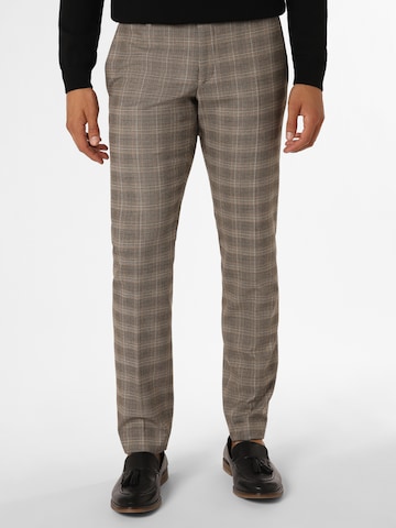 Finshley & Harding Regular Pantalon ' Mitch ' in Beige: voorkant