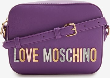 Sac à bandoulière Love Moschino en violet : devant