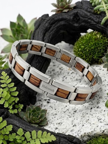 Holzwerk - Pulsera 'IDASEE' en plata