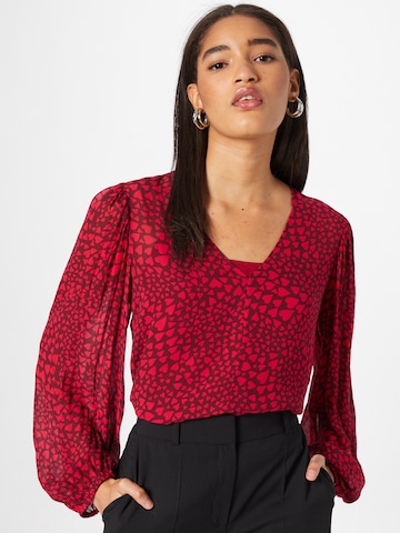 BOSS Orange Blouse 'Ivaleno' in Red: front