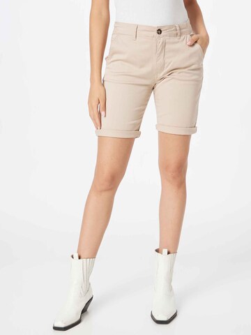 Claire Regular Chino 'Hannah' in Beige: voorkant
