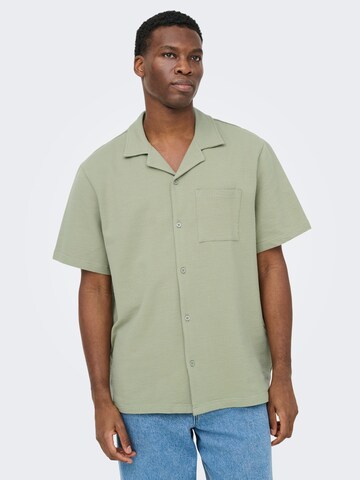 Fit confort Chemise 'ONSKian' Only & Sons en vert