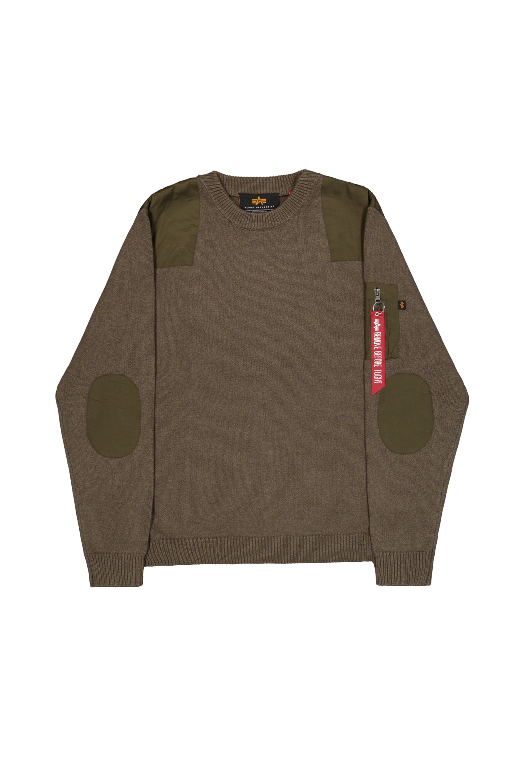 ALPHA INDUSTRIES Bluzka sportowa w kolorze zielony: przód