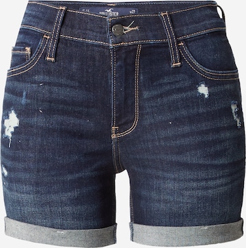 Coupe slim Jean HOLLISTER en bleu : devant