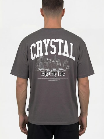 Crystal Paris Shirt 'Big City' in Grau: Vorderseite