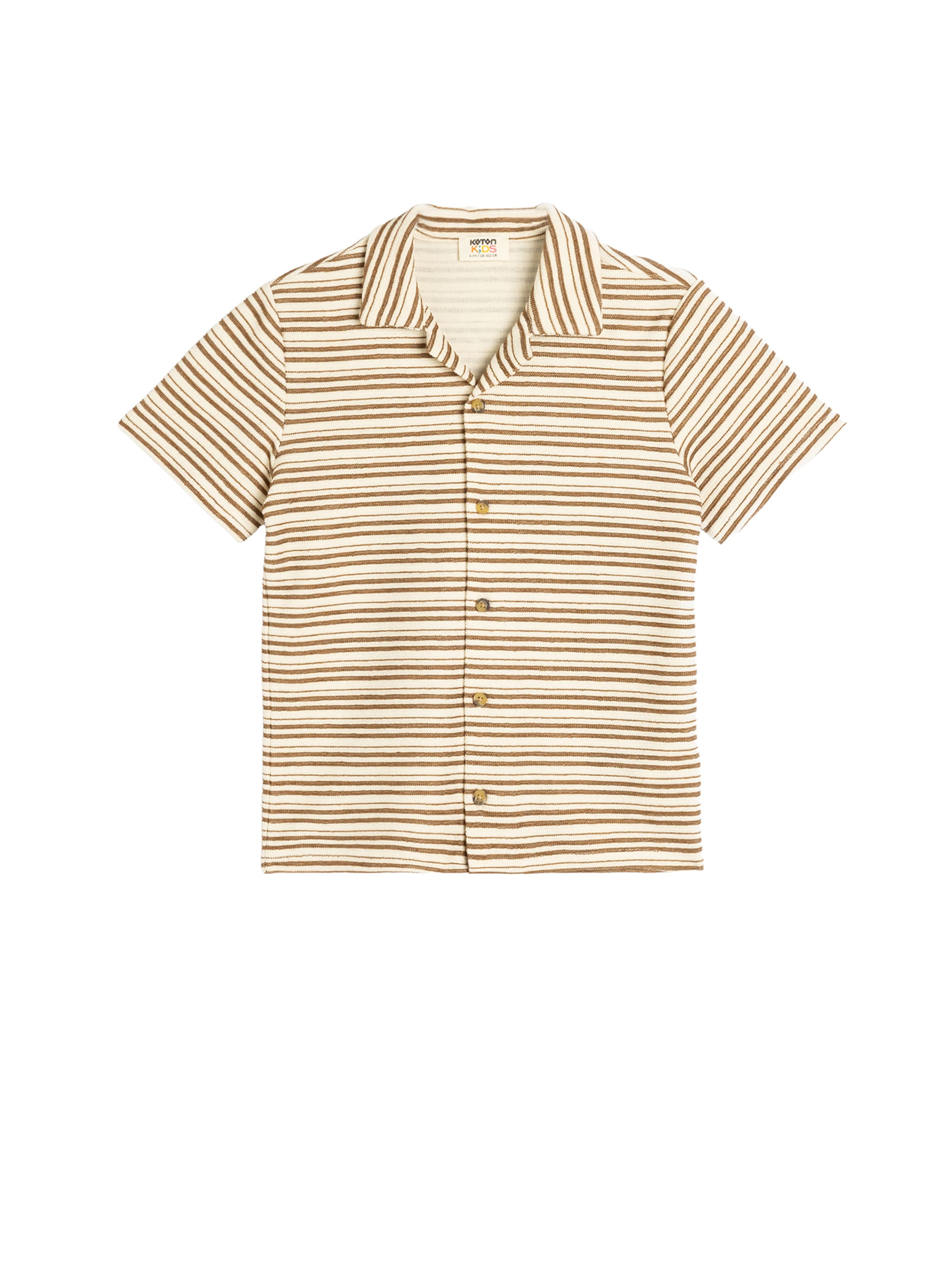 Koton Comfort fit Button up shirt in Beige: front