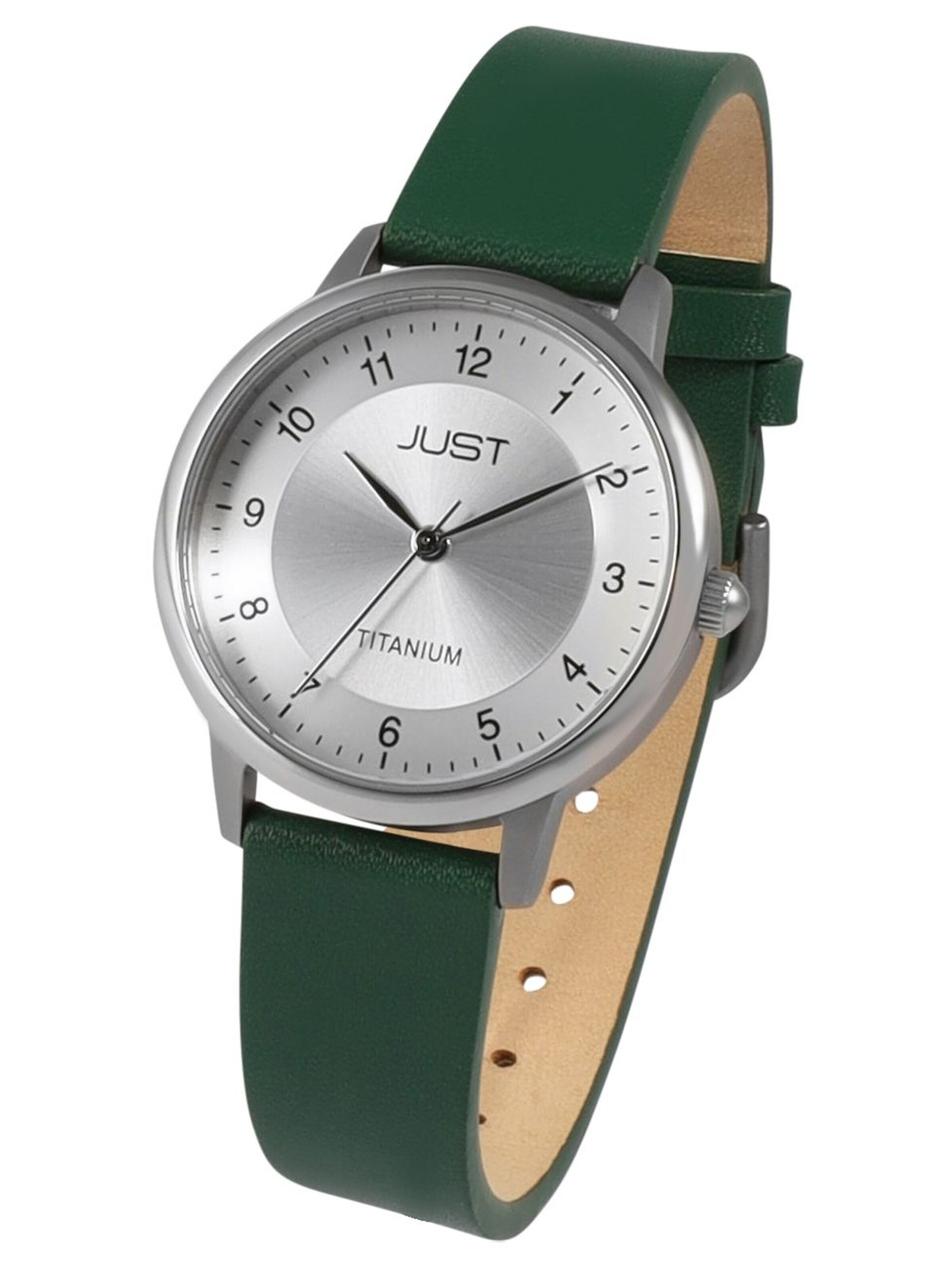 JUST Analog Watch 'Della, 5 ATM' in Green: front