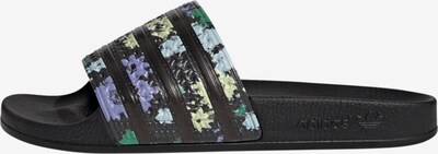 ADIDAS ORIGINALS Pantolette 'Adilette' in opal / pastellgelb / grün / flieder / schwarz, Produktansicht