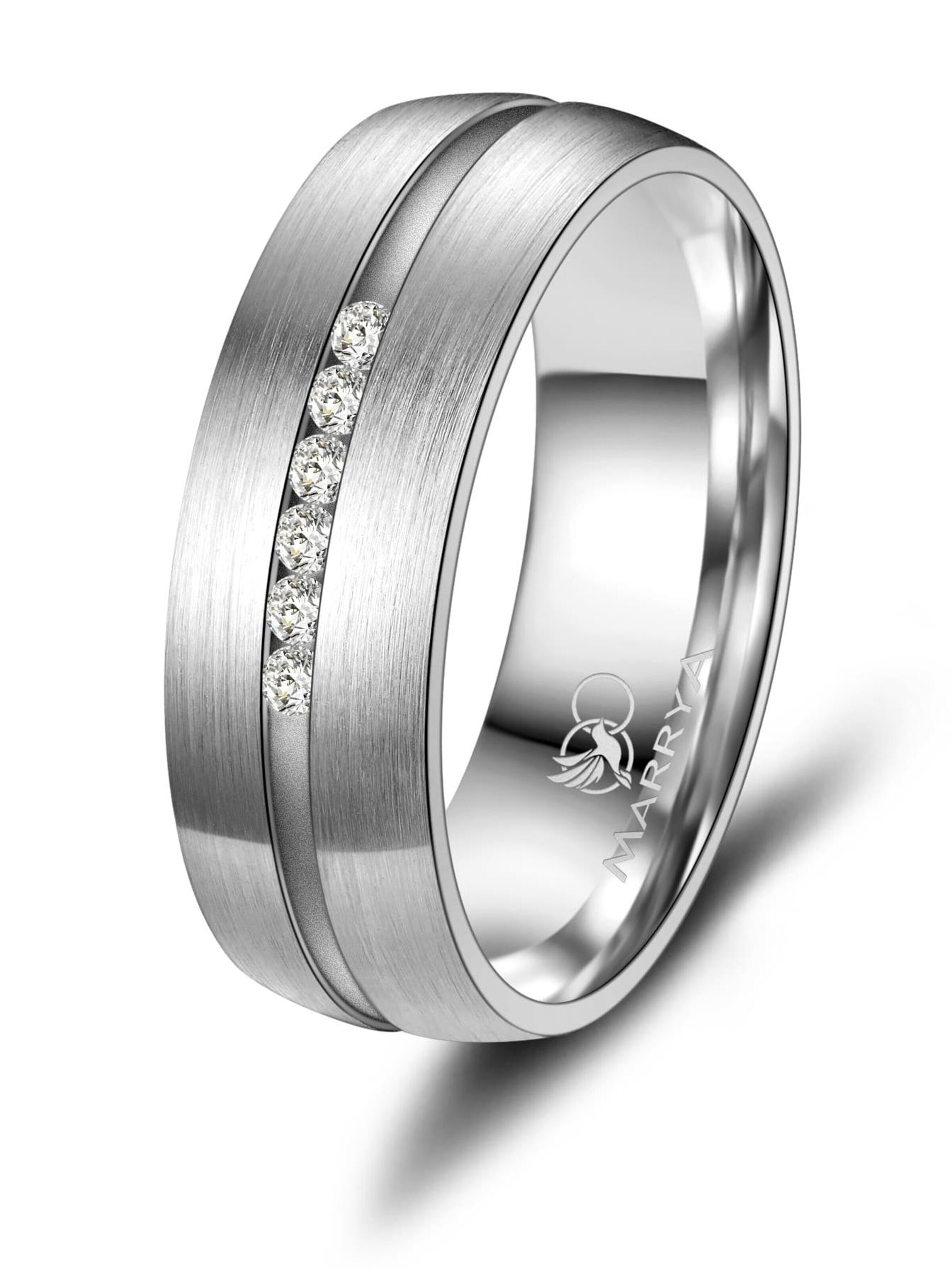 MARRYA Ring 'MARRYA TI-08 Ehering aus Titan' in Zilver: voorkant
