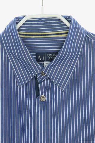 Armani Jeans Button Up Shirt in XL in Blue