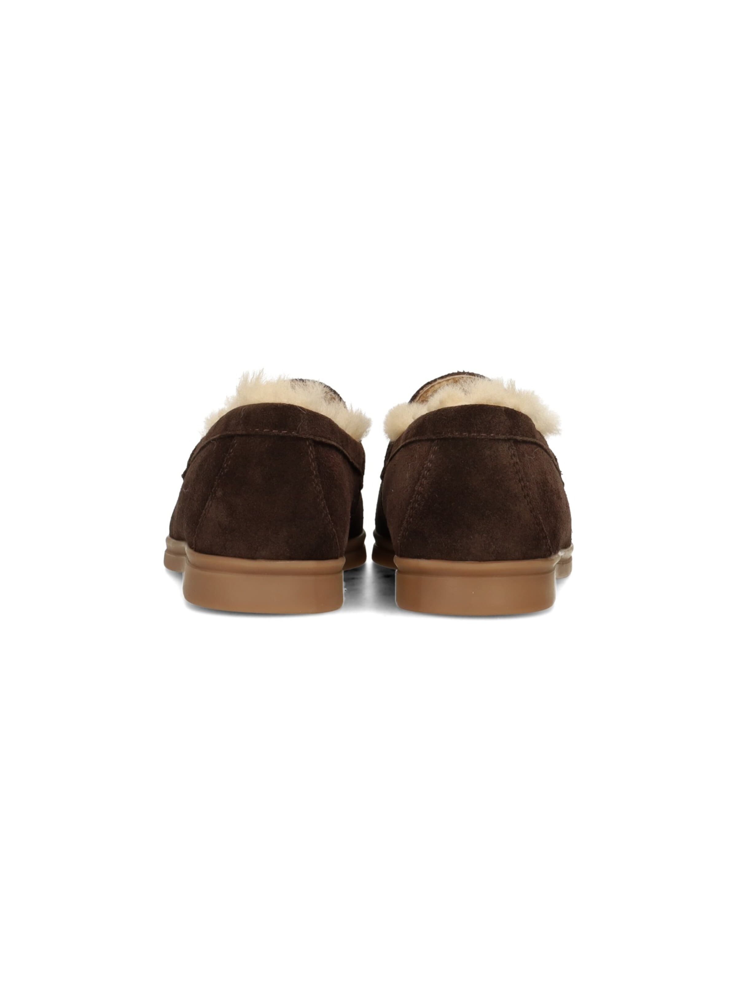 Poelman Instappers 'Poelman ZALAMA Damen Loafer' in Bruin