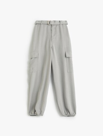 Koton Tapered Trousers in Grey: front