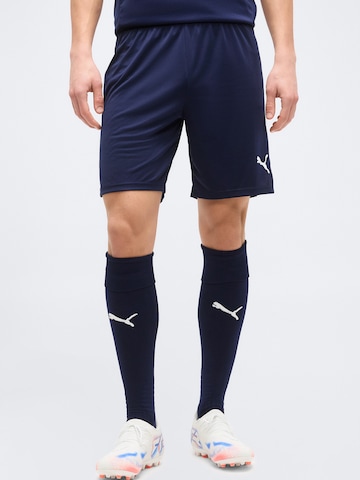 PUMA Regular Sportbroek 'TeamLIGA26' in Blauw: voorkant