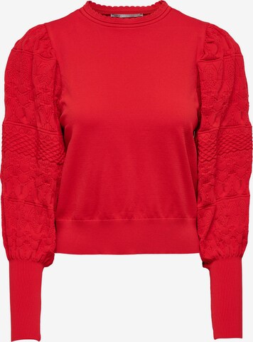 Pull-over 'Melita' ONLY en rouge : devant