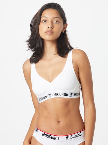 Bustier Soutien-gorge 'Reggiseno' Moschino Underwear en blanc : devant