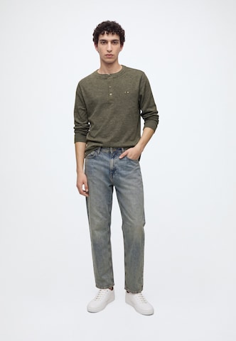 INDICODE JEANS Kampsun 'Dorburn Grandad', värv roheline