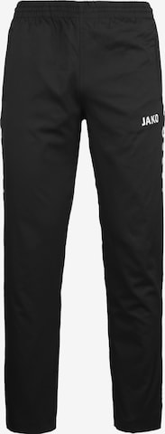 JAKO Regular Workout Pants in Black: front