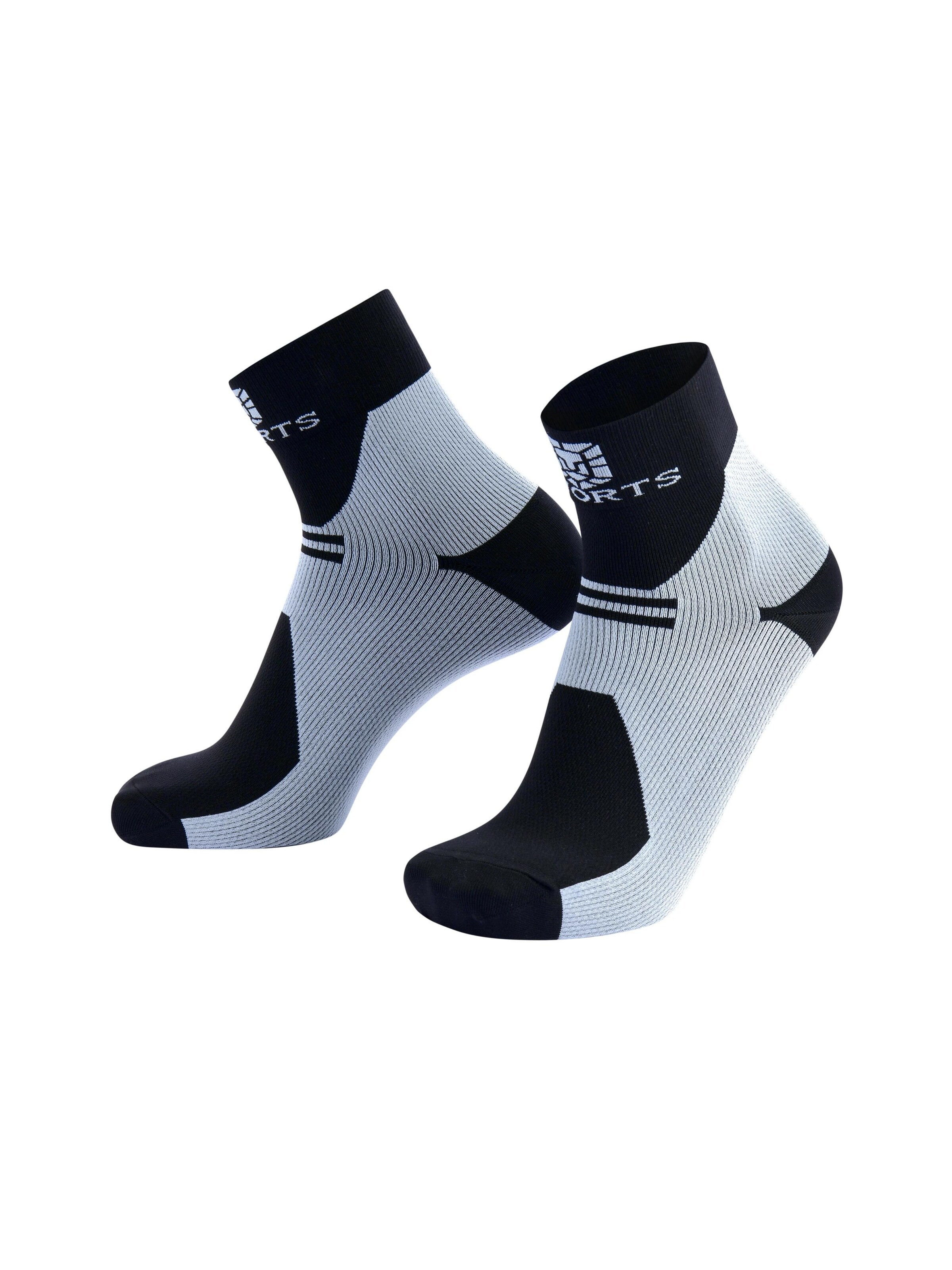 SWORTS Athletic Socks 'ACTIVE' in Black: front