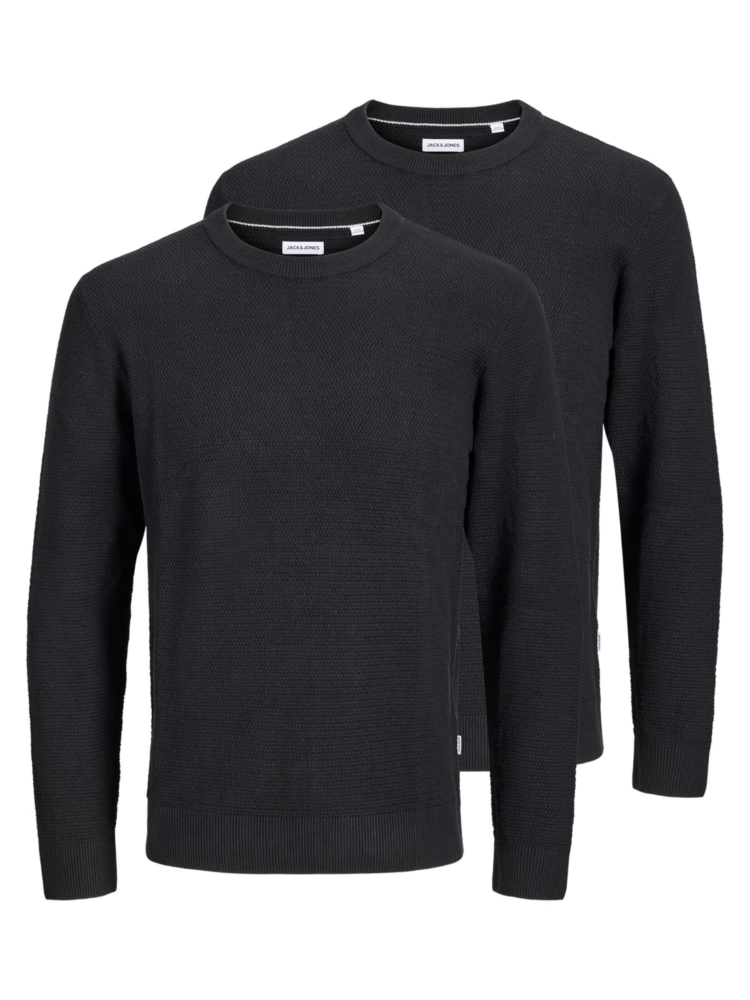 JACK & JONES Pullover 'Ryder'‌‌‌‌‌‌‌‌ in Schwarz: Vorderseite