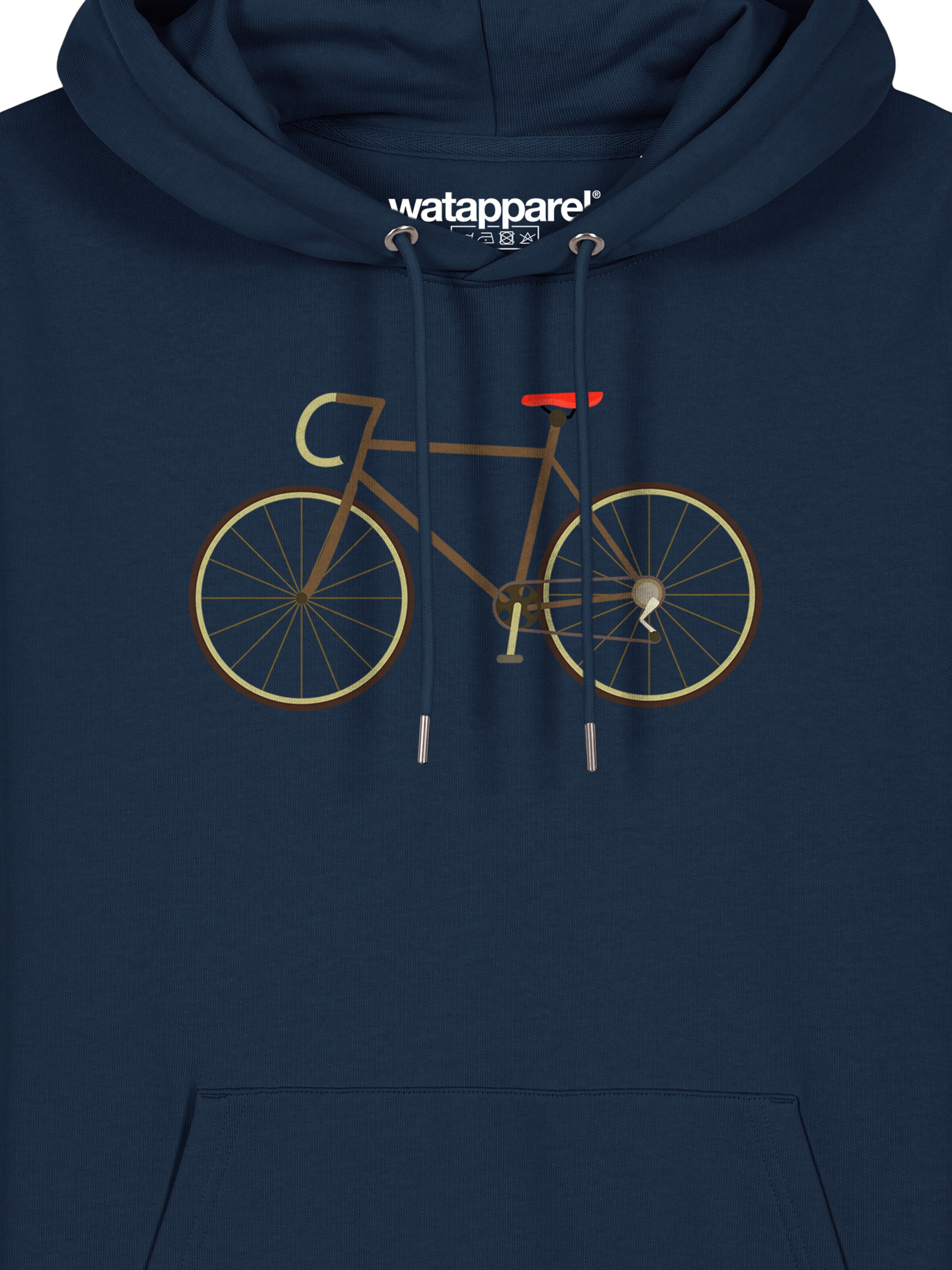 Felpa 'Fahrrad' di Watapparel in blu