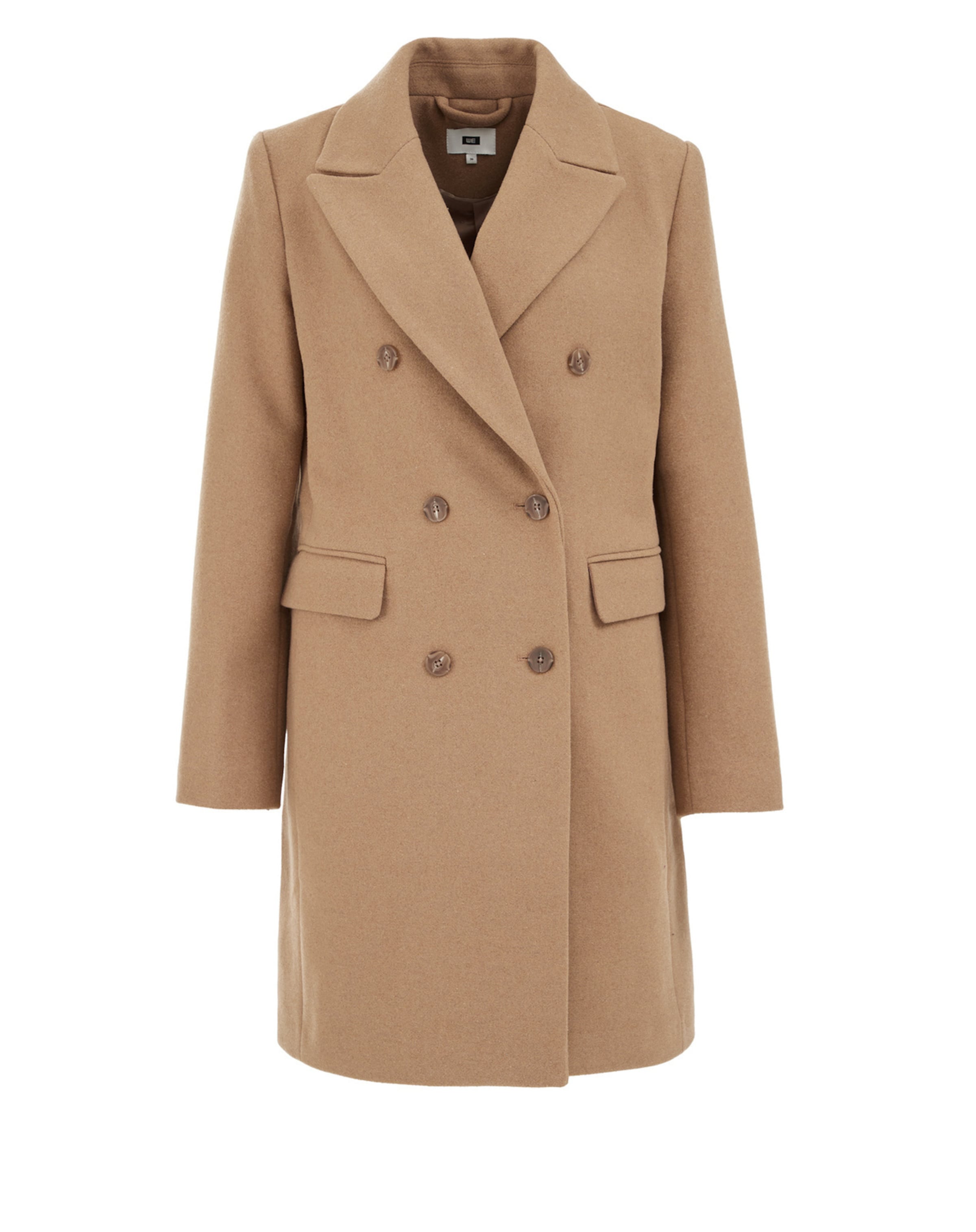 WE Fashion - Abrigo de entretiempo en beige: frente