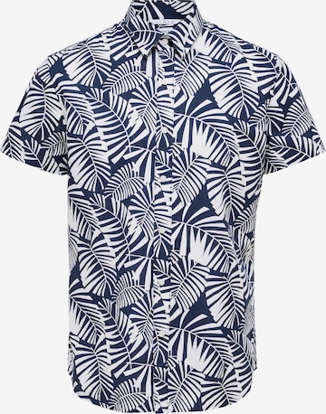 Chemise SELECTED en bleu : devant