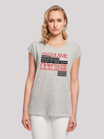 F4NT4STIC T-Shirt 'David Bowie' in Grau: predná strana
