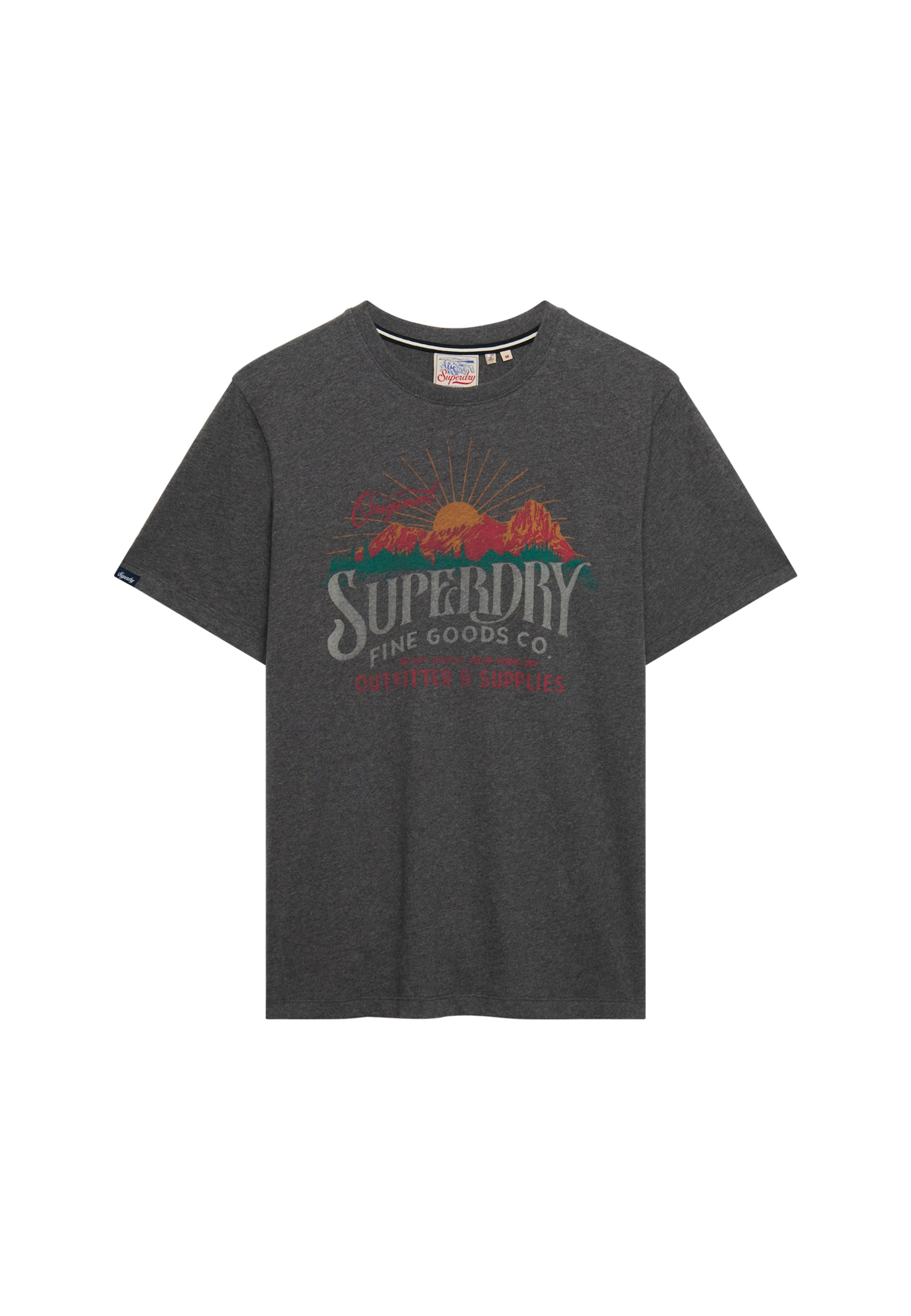 Superdry & Co Shirt 'Outdoors Mountain' in Grey: front
