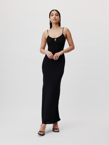 LeGer by Lena Gercke Sommerkleid 'Fleur' in Schwarz: Vorderseite