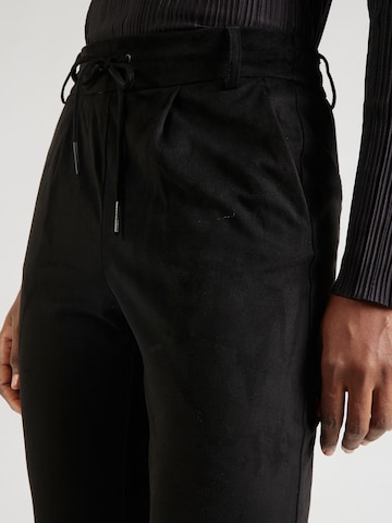 ONLY Slim fit Pleat-Front Pants 'POPTRASH' in Black