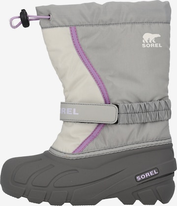 SOREL Snow Boots 'Youth Flury' in Grey: front
