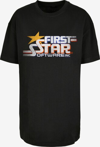 F4NT4STIC Oversized shirt 'FIRSTSTAR' in Zwart: voorkant