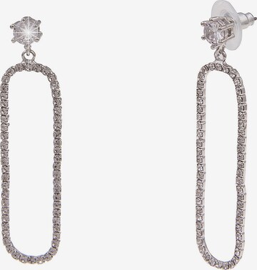 Leslii Earrings in Silver: front