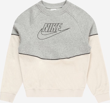 Sweat Nike Sportswear en gris : devant