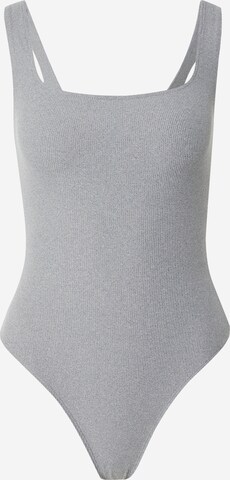 Girlfriend Collective Bodysuit in Grey: front