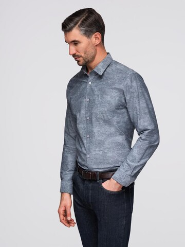 Ombre Regular fit Button Up Shirt 'OM-SHCS-0157' in Grey
