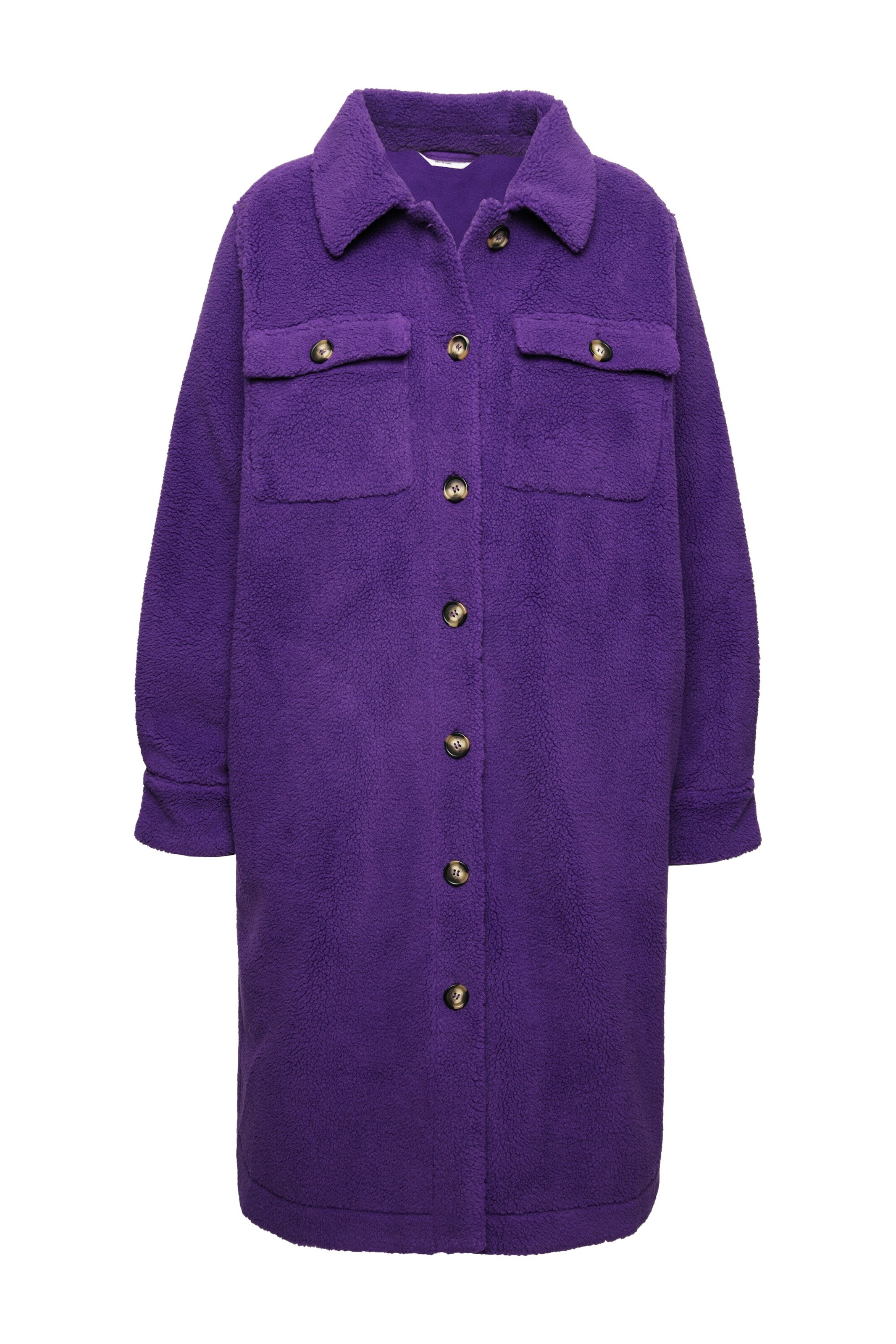 Studio Untold Between-seasons coat in Purple: front