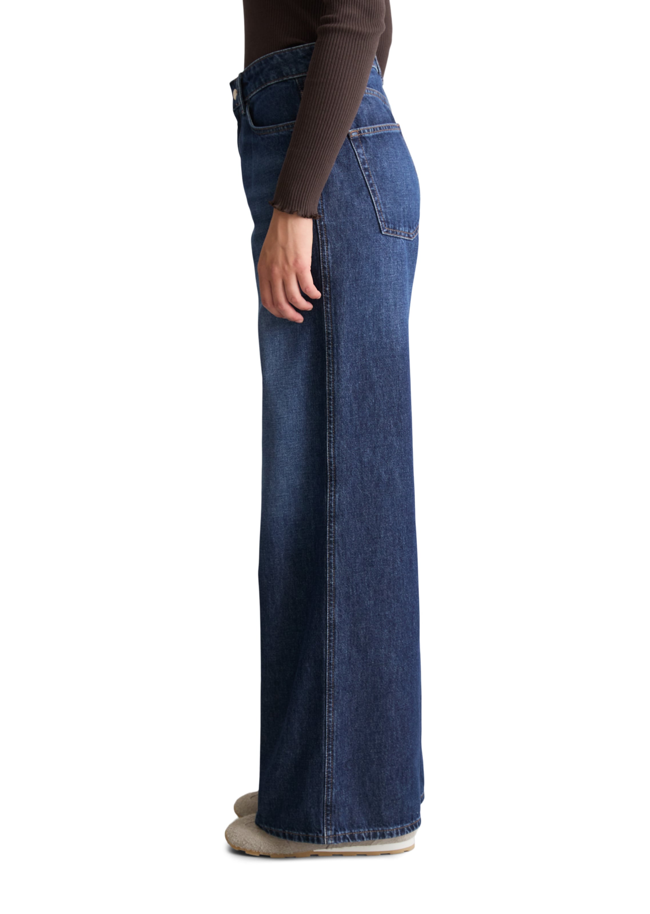 Marc O'Polo DENIM Wide leg Jeans 'Anjo' in Blauw