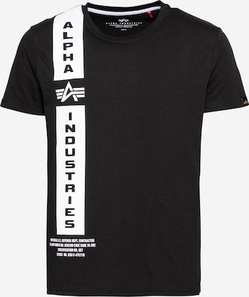 ALPHA INDUSTRIES Shirt 'Defense' in Black: front