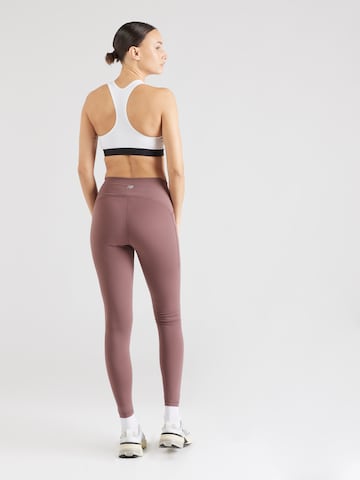 new balance Skinny Sportovní kalhoty 'Essentials' – hnědá