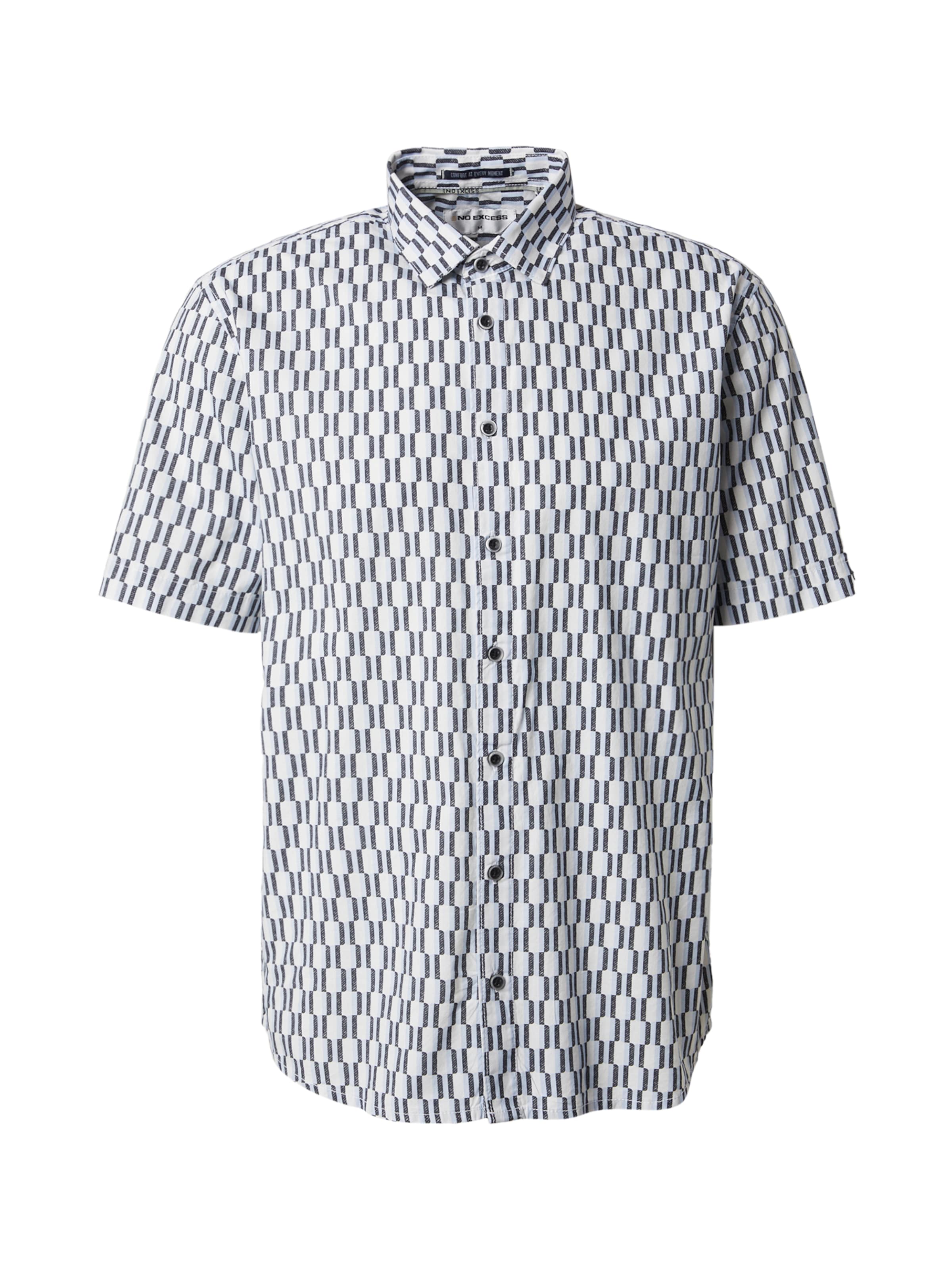No Excess Regular fit Button Up Shirt in Blue: front