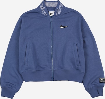 Veste de survêtement 'DANCE' Nike Sportswear en bleu : devant
