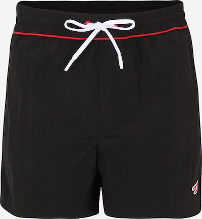 DIESEL Shorts de bain 'NICO' en rouge / noir / blanc, Vue avec produit